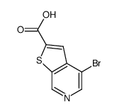 4-bromothieno[2,3-c]pyridine-2-carboxylic acid structure