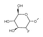 methyl 2-deoxy-2-fluoro-α-D-glucopyranoside结构式