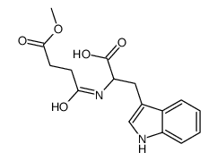 3-(1H-indol-3-yl)-2-[(4-methoxy-4-oxobutanoyl)amino]propanoic acid结构式