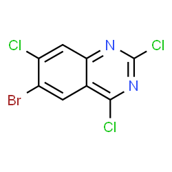 2,4,7-trichloro-6-bromoquinazoline结构式