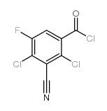 3-氰基-2,4-二氯-5-氟苯甲酰氯结构式