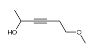 6-methoxyhex-3-yn-2-ol结构式