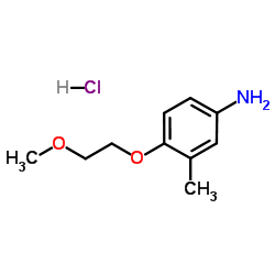 4-(2-Methoxyethoxy)-3-methylaniline hydrochloride (1:1)结构式