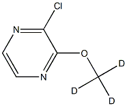 2-Chloro-3-(methoxy-d3)-pyrazine结构式