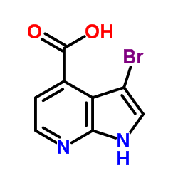 3-Bromo-7-azaindole-4-carboxylic acid structure