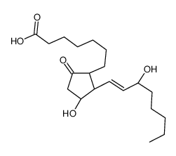 7-[(1R,2S,3R)-3-hydroxy-2-[(E,3S)-3-hydroxyoct-1-enyl]-5-oxo-cyclopent yl]heptanoic acid结构式