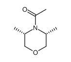 Morpholine, 4-acetyl-3,5-dimethyl-, cis- (9CI)结构式