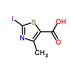 2-Iodo-4-methyl-1,3-thiazole-5-carboxylic acid Structure