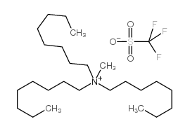 METHYLTRIOCTYLAMMONIUM TRIFLUOROMETHANESULFONATE结构式