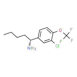 (1R)-1-[3-CHLORO-4-(TRIFLUOROMETHOXY)PHENYL]PENTYLAMINE结构式