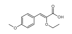 (Z)-2-ethoxy-3-(4-methoxyphenyl)propenoic acid结构式