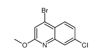 4-bromo-7-chloro-2-methoxyquinoline结构式