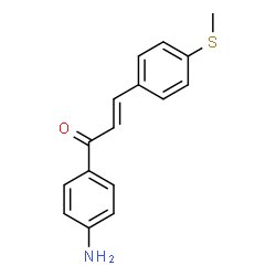 4'-Amino-4-(methylthio)chalcone结构式