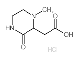 (1-Methyl-3-oxo-piperazin-2-yl)-acetic acid hydrochloride结构式