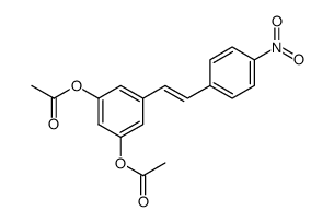 3,5-diacetoxy-4'-nitro-trans-stilbene结构式