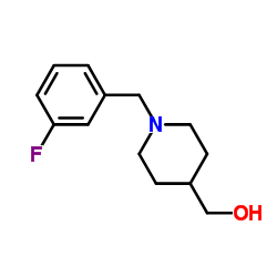 [1-(3-Fluorobenzyl)-4-piperidinyl]methanol Structure