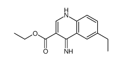 4-Amino-6-ethylquinoline-3-carboxylic acid ethyl ester结构式