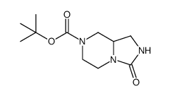3-氧代六氢咪唑并[1,5-a]吡嗪-7(1H)-甲酸叔丁酯结构式