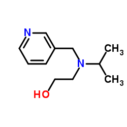 2-[Isopropyl(3-pyridinylmethyl)amino]ethanol结构式