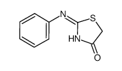 2-(phenylimino)thiazolidin-4-one结构式