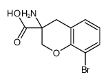 3-amino-8-bromo-2,4-dihydrochromene-3-carboxylic acid结构式