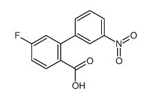 4-fluoro-2-(3-nitrophenyl)benzoic acid结构式