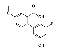 2-(3-fluoro-5-hydroxyphenyl)-5-methoxybenzoic acid Structure