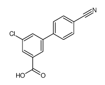 3-chloro-5-(4-cyanophenyl)benzoic acid结构式