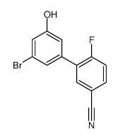 3-(3-bromo-5-hydroxyphenyl)-4-fluorobenzonitrile Structure