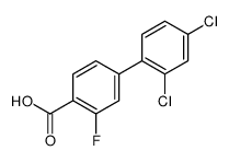 4-(2,4-dichlorophenyl)-2-fluorobenzoic acid Structure