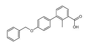 2-methyl-3-(4-phenylmethoxyphenyl)benzoic acid结构式