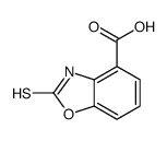 2-Mercapto-benzooxazole-4-carboxylic acid structure