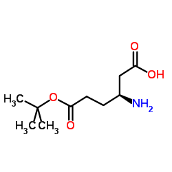 (S)-3-氨基-6-(叔丁氧基)-6-氧代己酸结构式