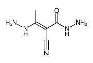 2-Butenoic acid,2-cyano-3-hydrazino-,hydrazide (9CI) structure