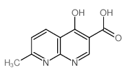 4-Hydroxy-7-methyl-1,8-naphthyridine-3-carboxylic acid Structure