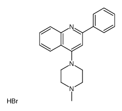 4-(4-Methyl-piperazin-1-yl)-2-phenyl-quinoline; hydrobromide Structure