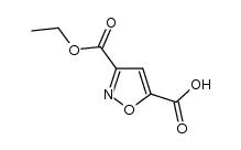 3-(ethoxycarbonyl)isoxazole-5-carboxylic acid结构式