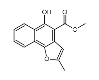 methyl 5-hydroxy-2-methylnaphtho[1,2-b]furan-4-carboxylate结构式