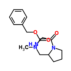 Benzyl [(1-glycyl-2-pyrrolidinyl)methyl]methylcarbamate Structure