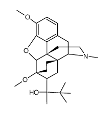 2-(4,5-epoxy-3,6-dimethoxy-17-methyl-6,14-ethano-morphinan-7-yl)-3,3-dimethyl-butan-2-ol Structure