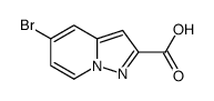 5-bromopyrazolo[1,5-a]pyridine-2-carboxylic acid structure