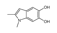 1,2-dimethylindole-5,6-diol Structure