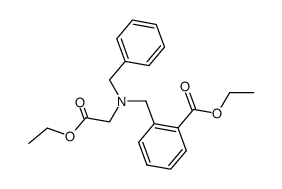 ethyl 2-((benzyl(2-ethoxy-2-oxoethyl)amino)methyl)benzoate Structure