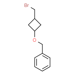 {[3-(bromomethyl)cyclobutoxy]methyl}benzene Structure