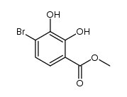 methyl 2,3-dihydroxy-4-bromobenzoate结构式