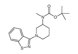 (1-Benzo[d]isothiazol-3-yl-piperidin-3-yl)-Methyl-carbaMic acid tert-butyl ester structure