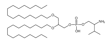 1,2-di-O-hexadecyl-rac-glycero-3-phosphonoxy 2'-isopropylethylamine Structure