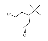 5-bromo-3-(1',1'-dimethylethyl)pentanal结构式