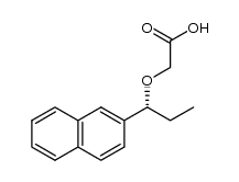 (R)-2-(1-(naphthalen-2-yl)propoxy)acetic acid结构式