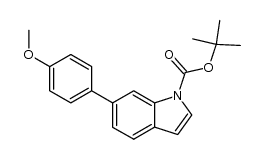 1-tert-butoxycarbonyl-6-(4-methoxyphenyl)indole Structure